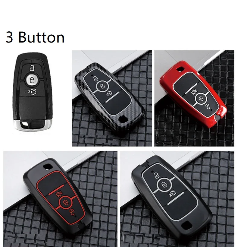 Углеродное волокно брелок для ключей из чехол Обложка ключ Ford Fusion Mustang Explorer F 150 250