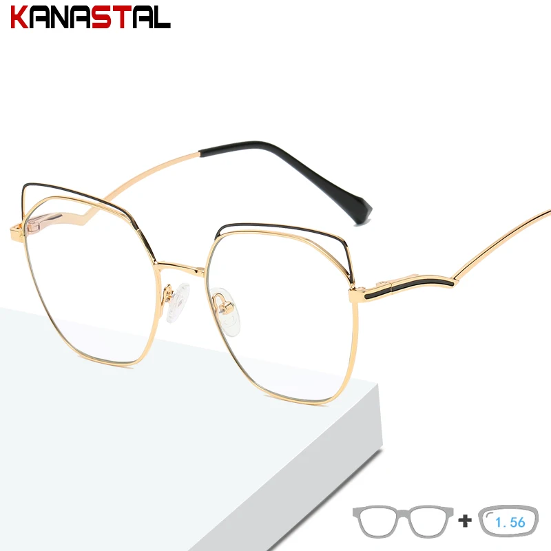 

Очки для близорукости TR90 для мужчин и женщин, двухцветные солнцезащитные аксессуары для чтения, с блокировкой сисветильник, в большой оправ...