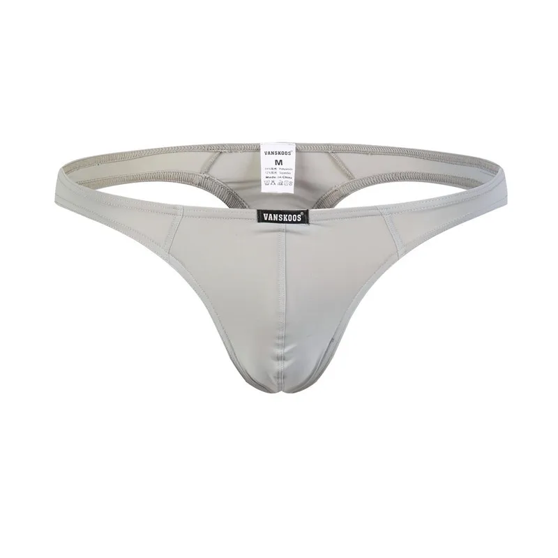 

New Style Men's Sexy Briefs Underwear Men Ice Silk G-string Thong Tanga Exotic Panties Underwear T-Back Underpants Shorts