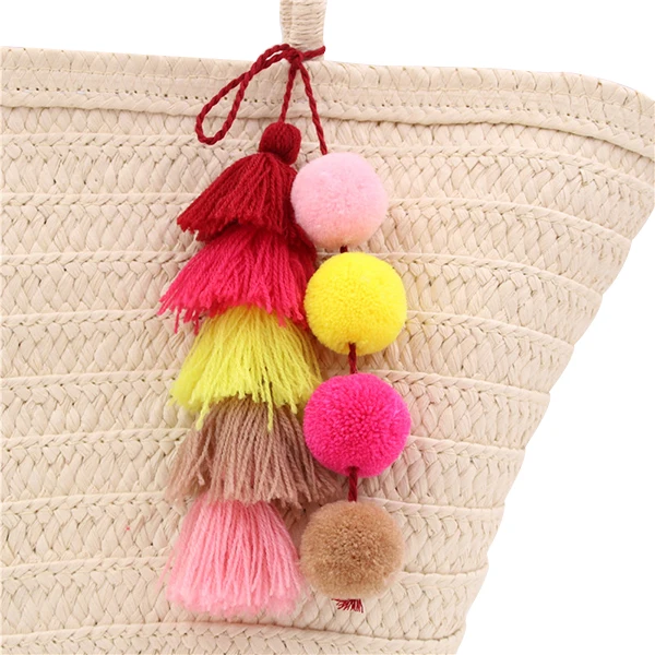 1 шт. разноцветный брелок для ключей в стиле бохо|Брелоки| |