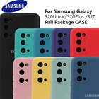 Силиконовый чехол для Samsung S20, мягкий однотонный чехол из жидкого силикона для Galaxy S20, S20 Plus, S20 Ultra, S20FE с логотипом