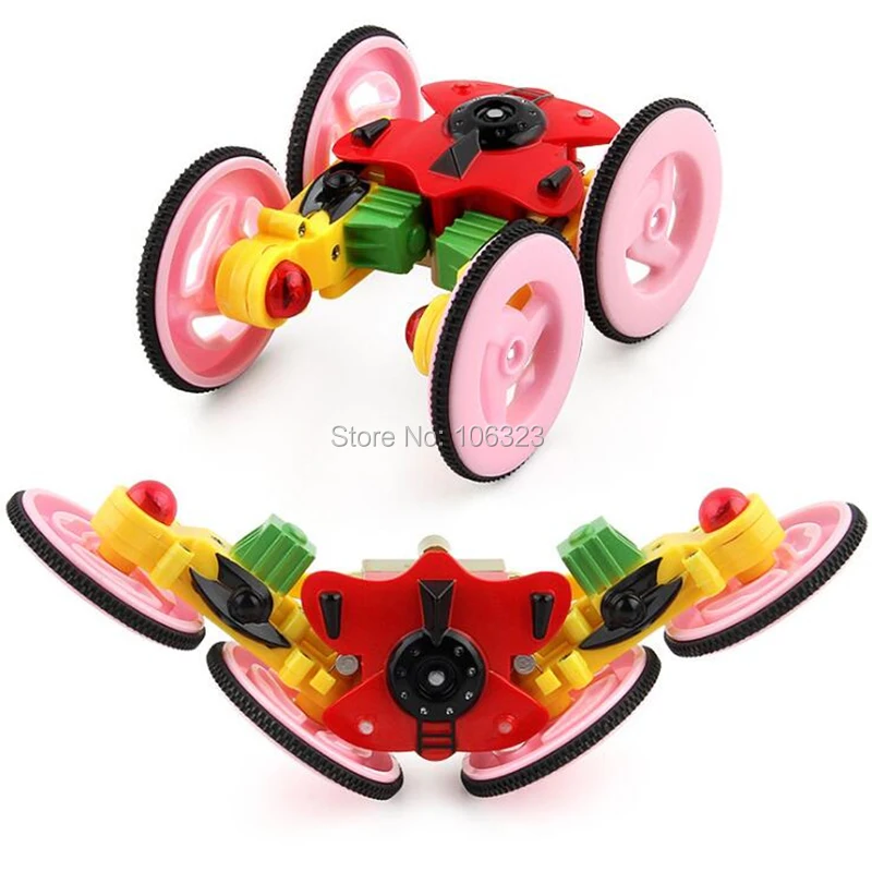 RC 2 4G Mini Stund автомобиль турбо мигающий Спиннер четырехколесный гироскоп R/C игрушки