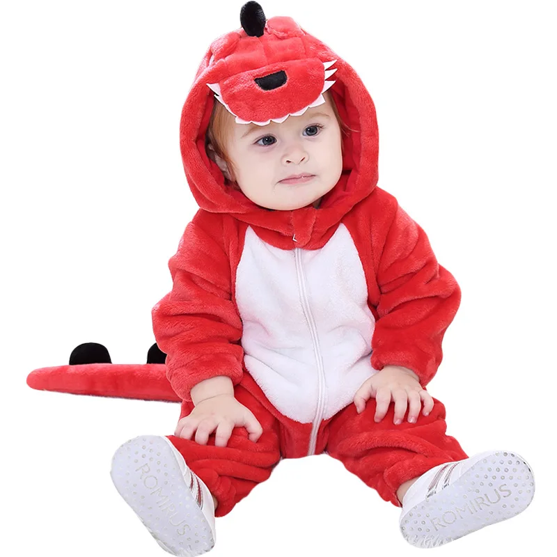Kawaii/Детский комбинезон; костюм динозавра из мультфильма; костюм для близнецов; зимняя одежда для мальчиков и девочек; фланелевый Мягкий комбинезон; милый кигурумис