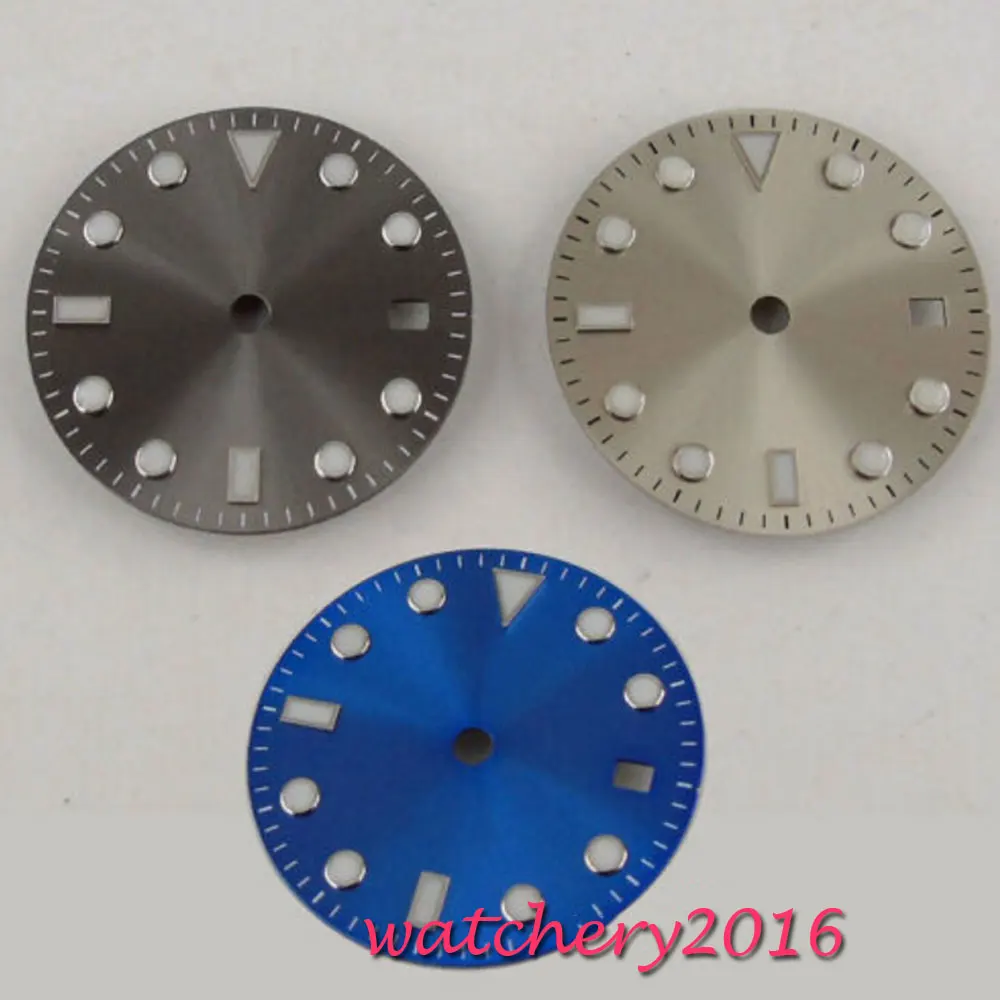 28 5 мм чисто стерильный серый синий циферблат подходит для ETA 2824 2836 mingzhu 2813 мужские