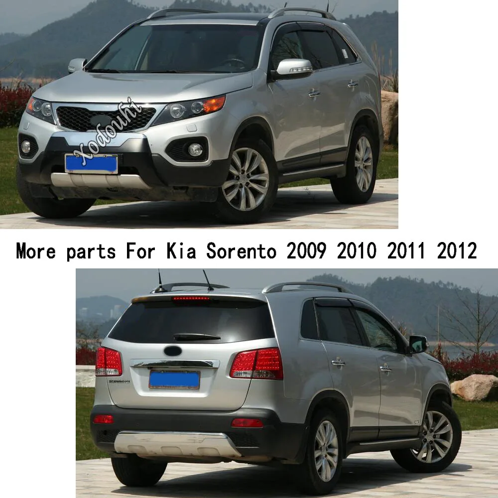Передняя фара для автомобиля Kia Sorento L 2009 2010 2011 2012 детектор рамы ABS хромированная