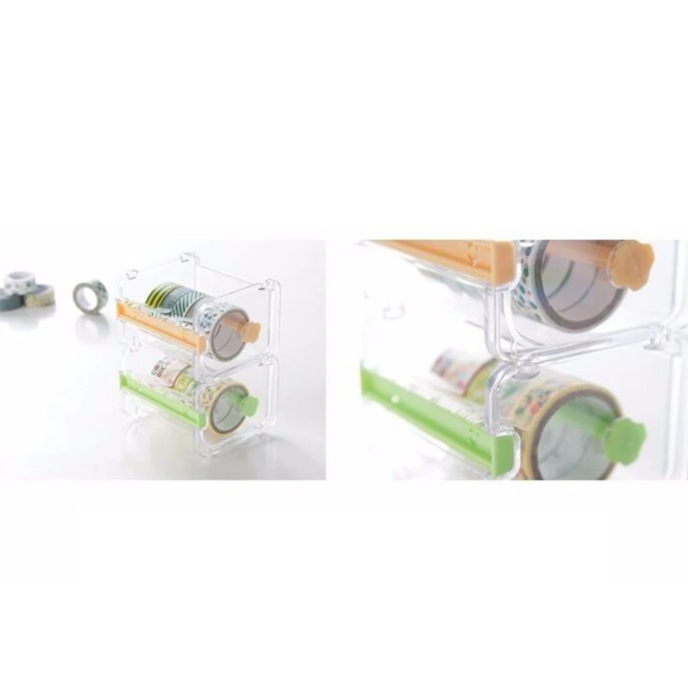 Настольный диспенсер для клейкой ленты резак скотча органайзер хранения чехол |