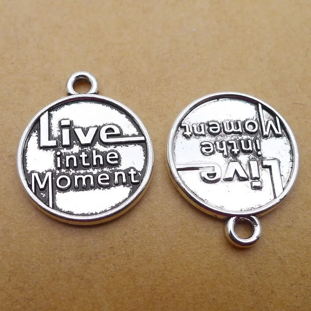 

Вдохновение для самостоятельного изготовления ювелирных изделий в стиле ретро, цвет серебро, 100 шт., Φ 20 мм x 24 мм