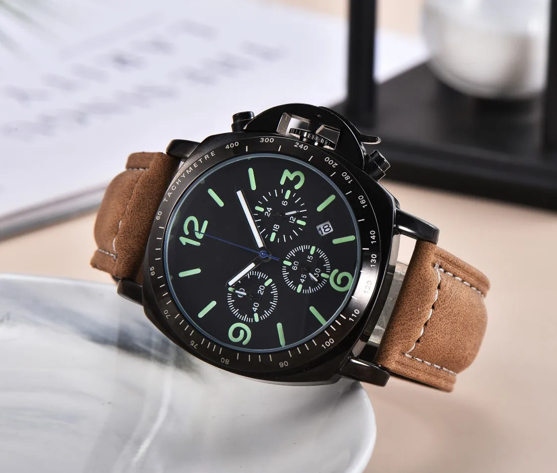 Часы мужские кварцевые с большим циферблатом люксовые брендовые