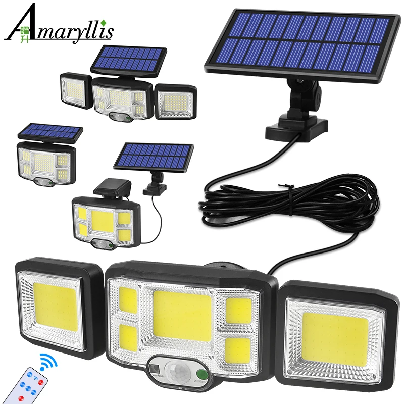Уличная Светодиодная лампа на солнечной батарее/COB беспроводной светильник с