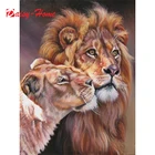 Картины для вышивки крестиком, квадратные алмазные вышивки, животные, домашний декор, алмазная картина льва