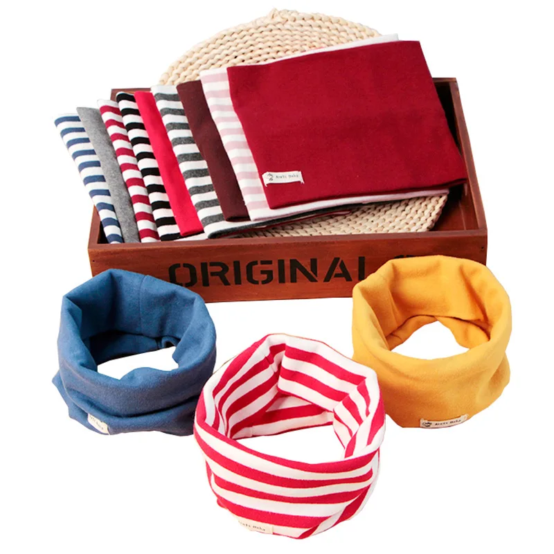 Новый детский шарф в цветочек с рисунком лисы машины волнистого оленя круглым