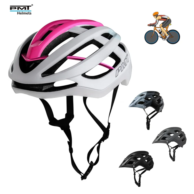 

PMT Bike Helmet Ultralight Intergrally-molded Racing Cycling Helmet MTB Road Breathable Ventilation Sport Safety Bicycle Helmet