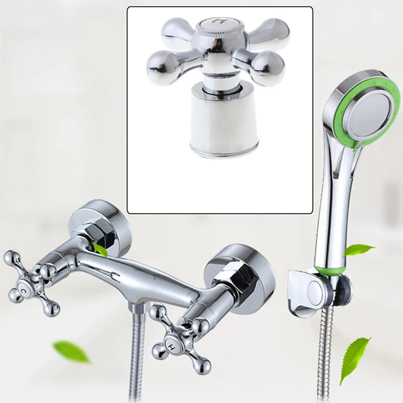 

1Set Copper Cross Handle Bath Sink Faucet Handle for Kitchen Bathroom Accessory