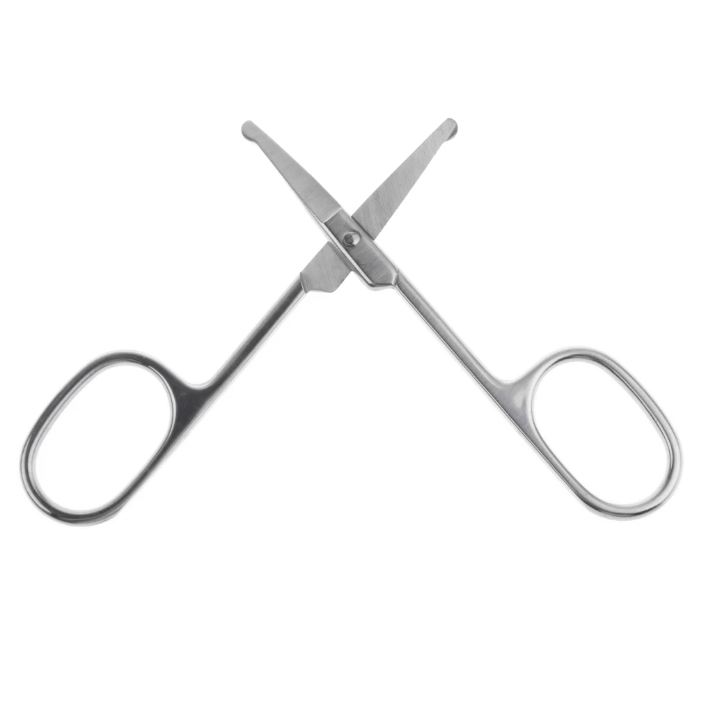 

2pcs Eyebrow Steel Scissors Nose Waxing False Eyelashes Trim Tools