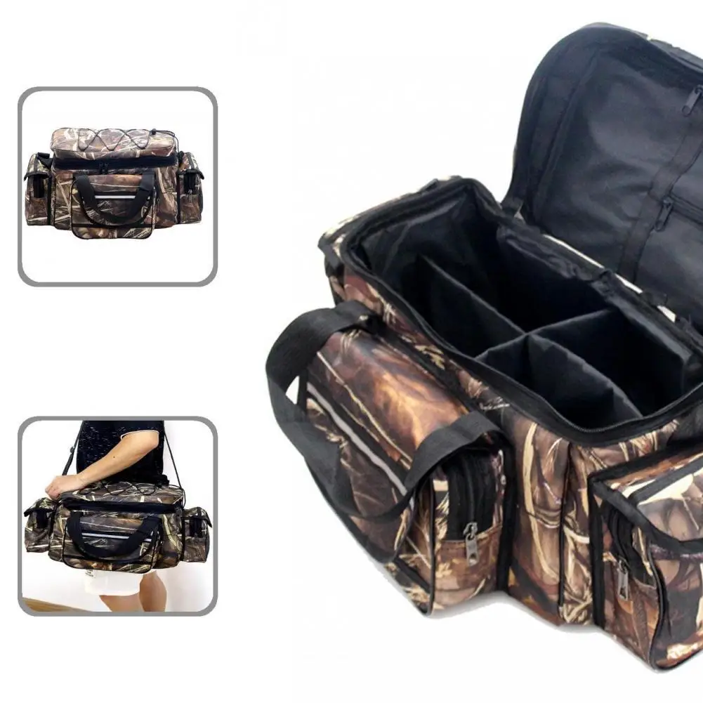 

Wear-Resistant Oxford Cloth Fishing Waist Single Shoulder Gear Storage Bag for Unisex