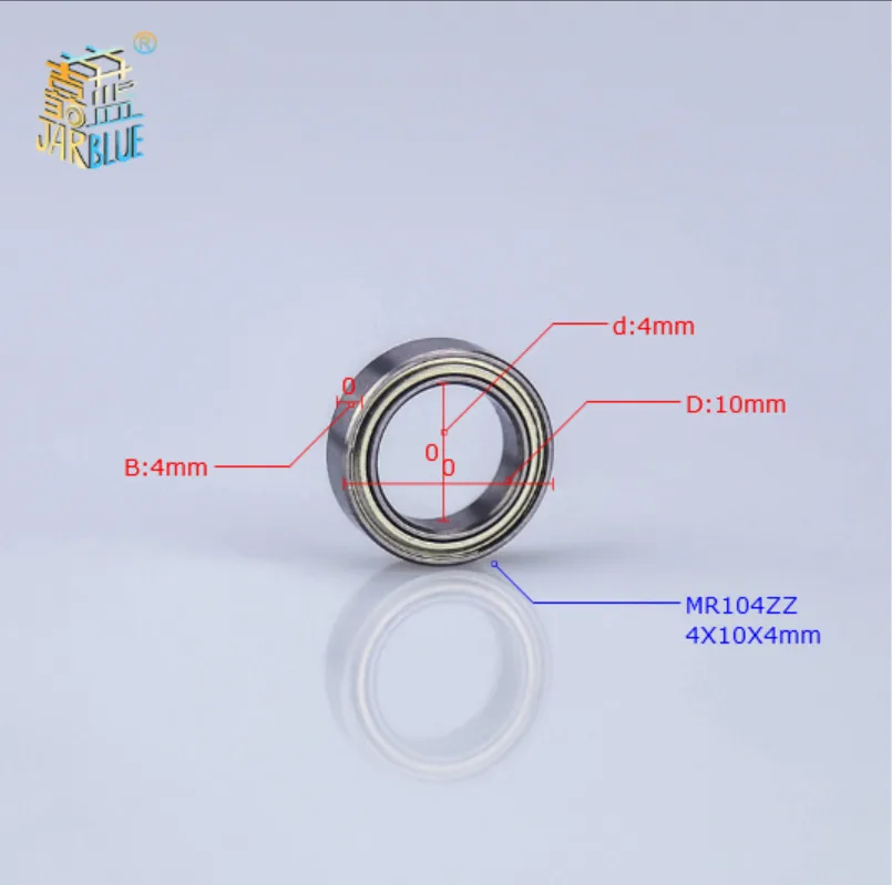 Бесплатная доставка модель MR104ZZ ABEC 1 3 4x10x4 мм радиальные шарикоподшипники