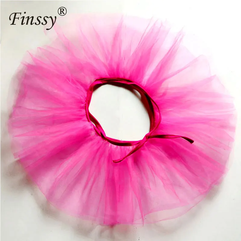 Балетная юбка для девочек трехслойная сетчатая Тюлевая юбка-пачка короткие юбки