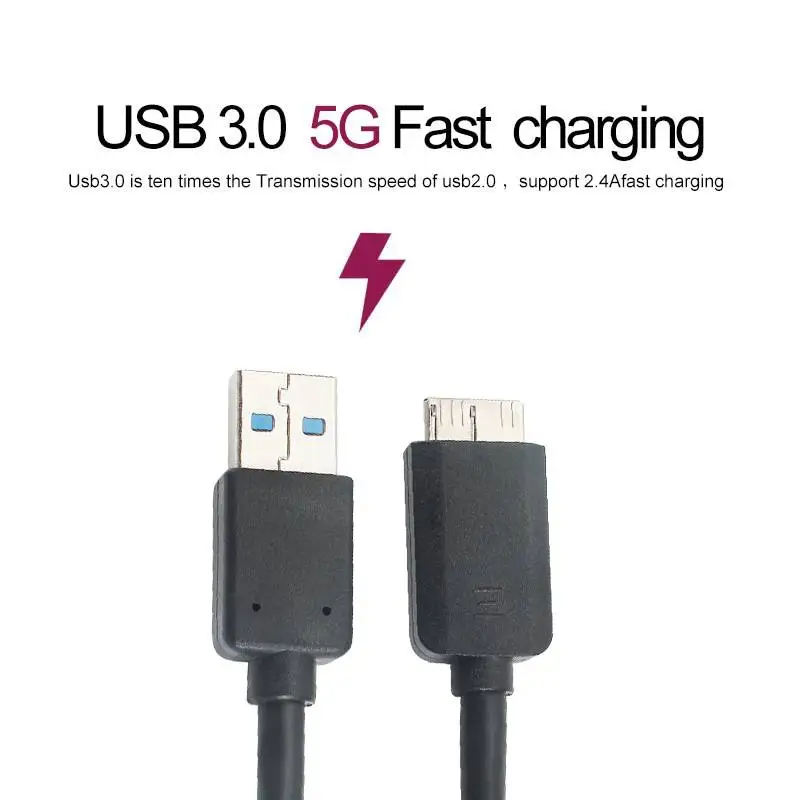 1 м высокоскоростной Удлинительный Кабель USB 3 0 тип A к Micro B для внешнего жесткого