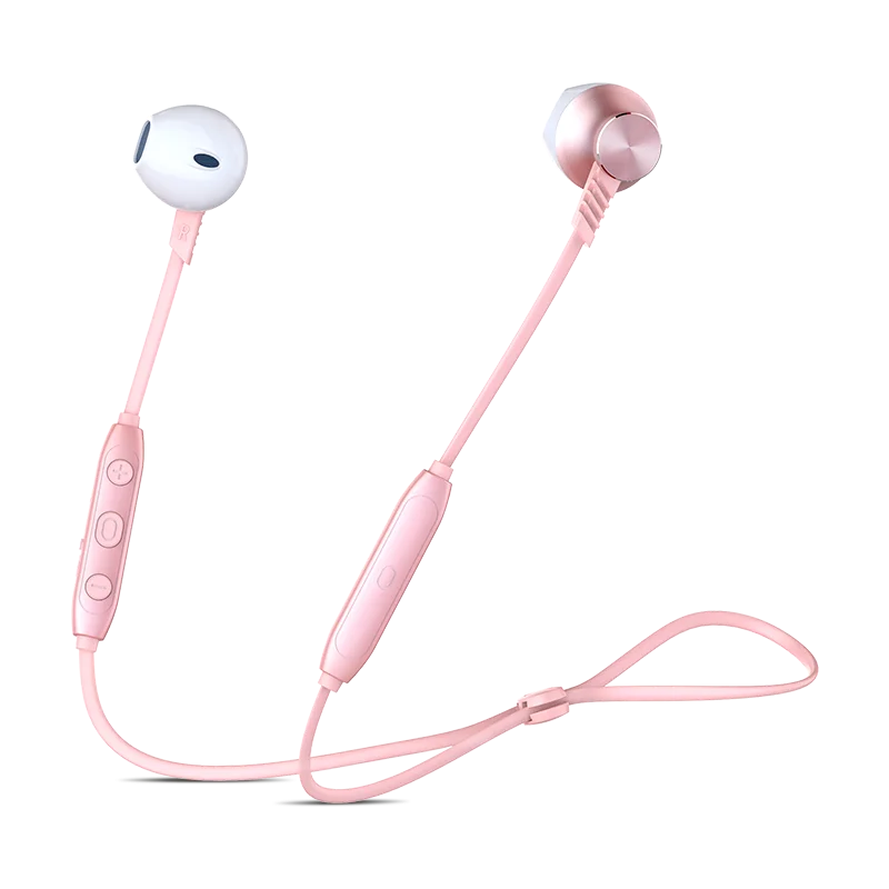 Langsdom металлические Bluetooth наушники L5B стерео Беспроводная игровая гарнитура Bluetooth спортивные наушники L5 с HD микрофоном для телефонов - Цвет: Rose gold L5 PRO