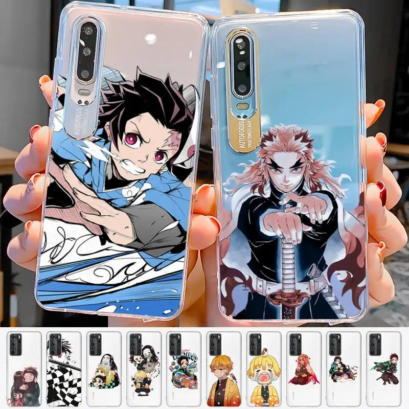 

Babaite Demon Slayer Anime Phone Case For Huawei P 20 30 40 pro lite Psmart2019 Honor 8 10 20 Y5 6 2019 Nova3E