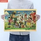 AIMEER слитный персонаж мультфильм коллекция Стиль X ретро крафт-бумага постер Бар Кафе аниме декоративная живопись 51,5X36 см