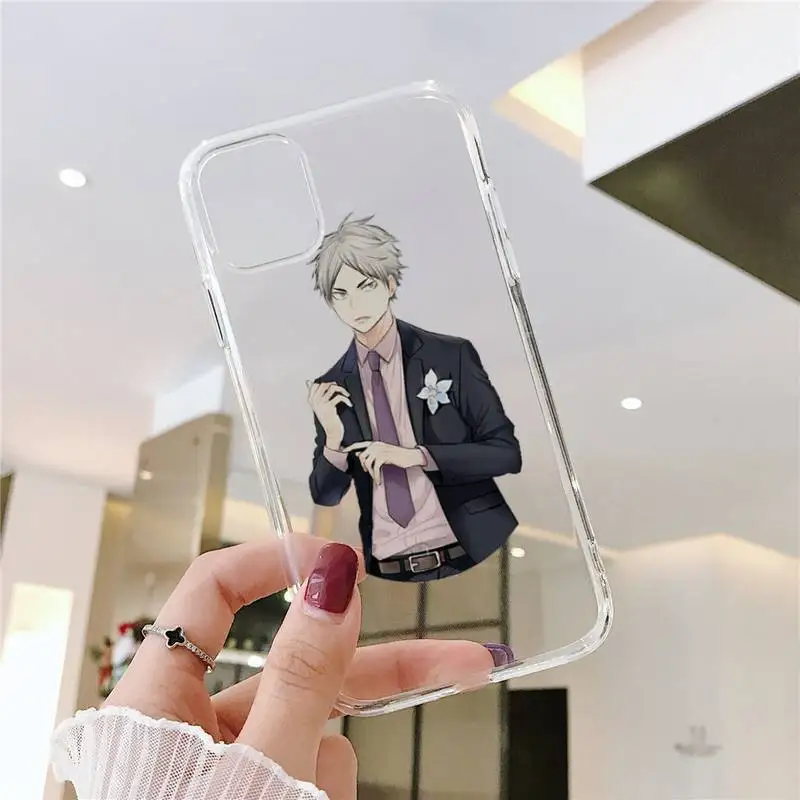 

Haikyuu Hinata Anime Phone Case Clear Transparent for iPhone 11 12 mini pro XS MAX 8 7 6 6S Plus X 5S SE XR 2020