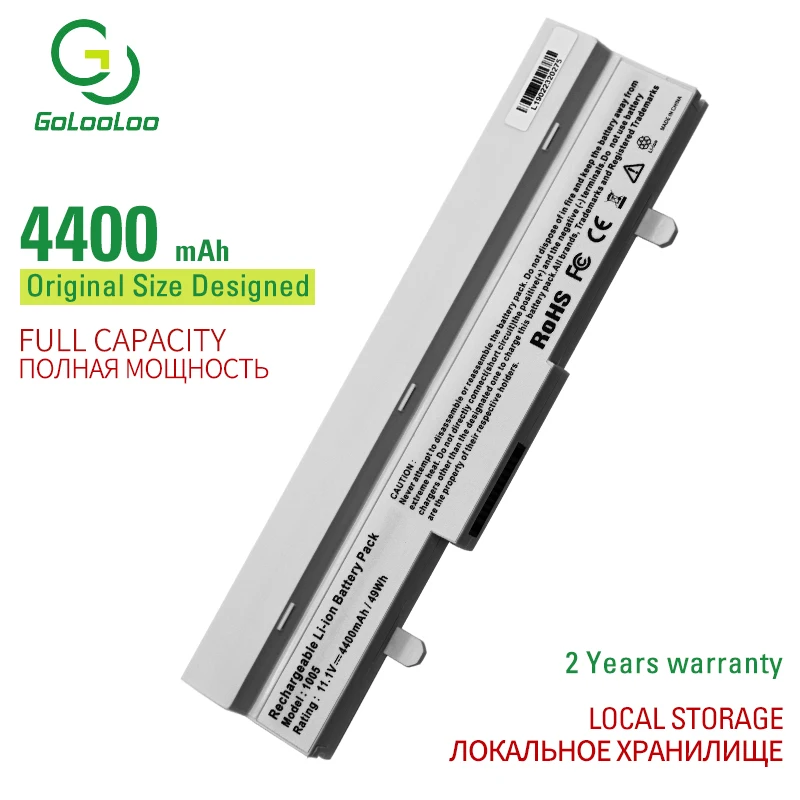 

Golooloo 6 cells laptop battery for Asus Eee PC 1001 1001HA 1001P 1001PX 1005 1005PX 1005AL31-1005 AL32-1005 ML32-1005 PL32-1005