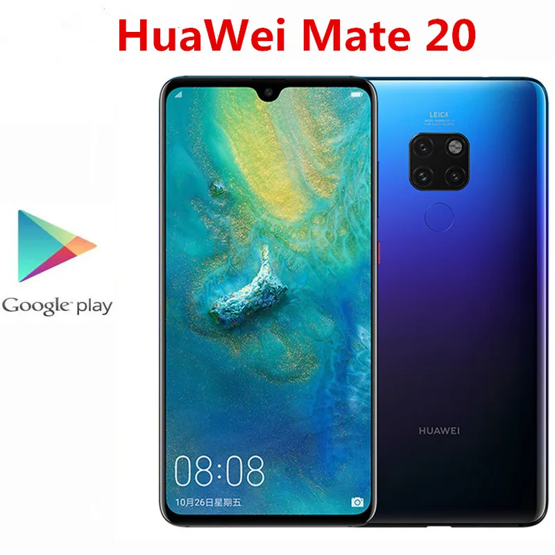 Оригинальный HuaWei Mate 20 4 аппарат не привязан к оператору сотовой связи мобильный