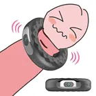 10 Частотный вибратор, силиконовые кольца, секс-игрушки для мужчин, задержка эякуляции, Мощный вибратор, вибрирующее кольцо для пениса