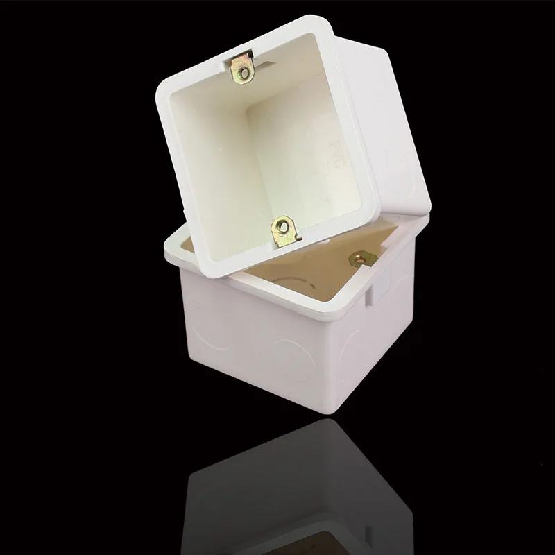 Высокое качество 86*86 мм кассета универсальная белая распределительная коробка