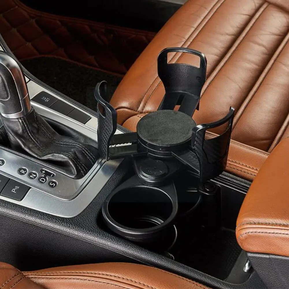 

2 In 1 Vehicle-mounted Slip-proof Cup Holder 360 Degree Houder Dual Auto Cup Rotating Water Car Accessory Holder Multifunct T4l1