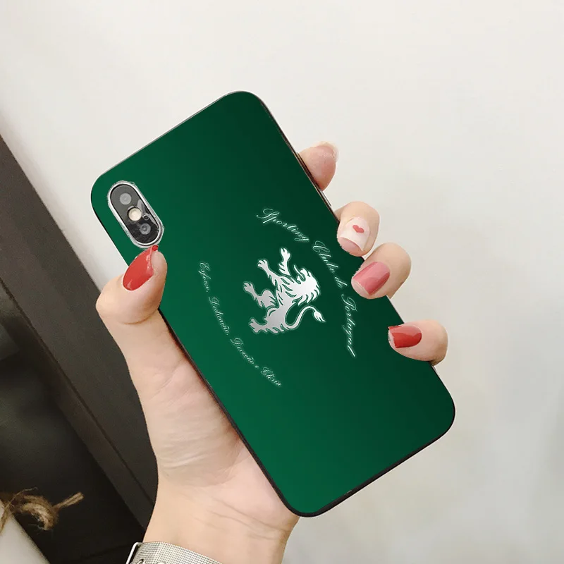 Чехол для телефона FC Sporting Clube de Portugal iPhone XR 11 Pro XS Max X 5 5S черный DIY чехол iphone 7 8 6 S Plus 7Plus