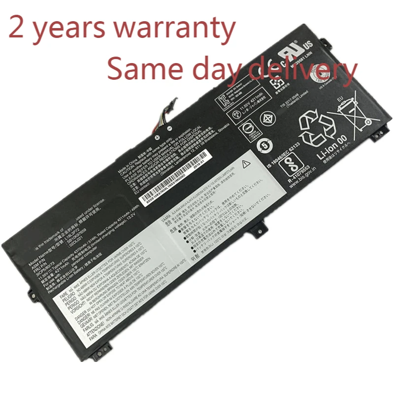 

New L18L3P72 Laptop Battery For Lenovo Yoga X390 SB10K97659 02DL021 02DL022 L18M3P72 L18S3P72 SB10T8317 5B10W13