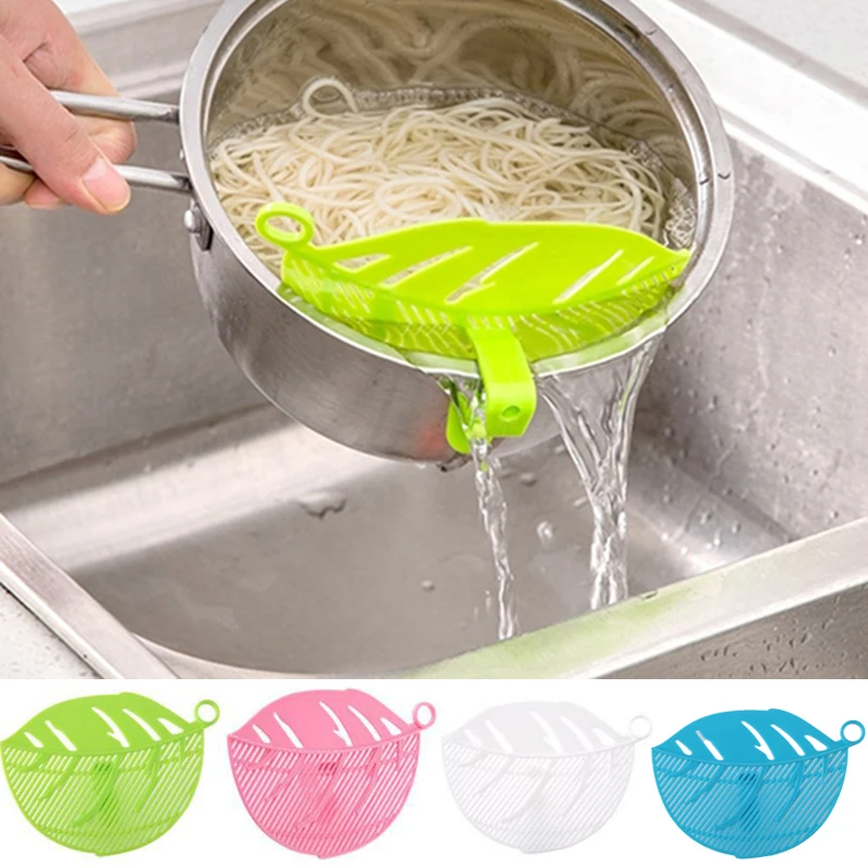 Кухонные аксессуары гаджеты в форме листа промывка риса сито Горох фрукты овощи