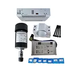 0.2kw шпиндель с воздушным охлаждением ER11 патрон с ЧПУ 200 Вт мотор шпинделя + УФ-фильтр 52 мм с зажимы + Питание + регулятор скорости для DIY ЧПУ 24V10000rpm