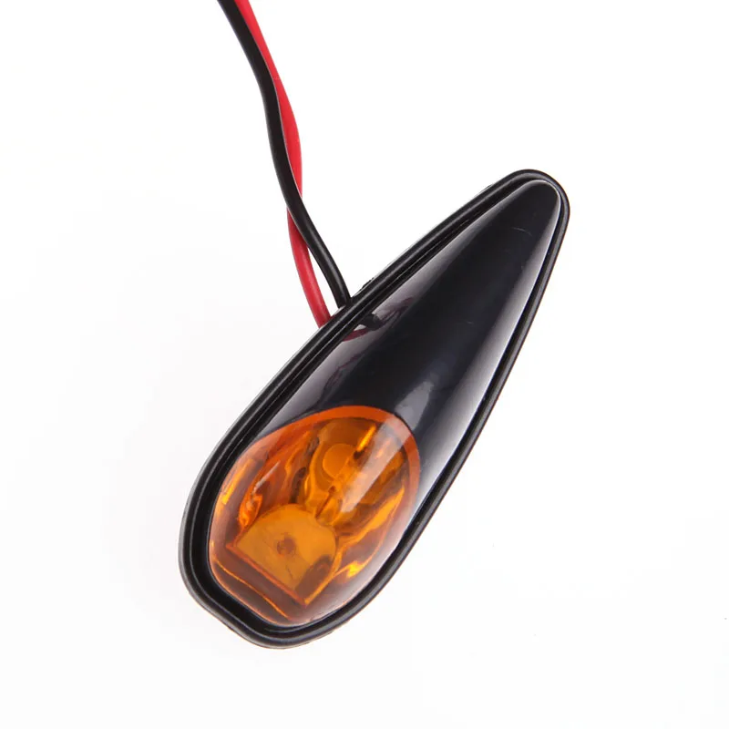 

New 2x 5W Motorcycle Turn Signals Mini Blinker Amber Indicator Lights Lamp 12V