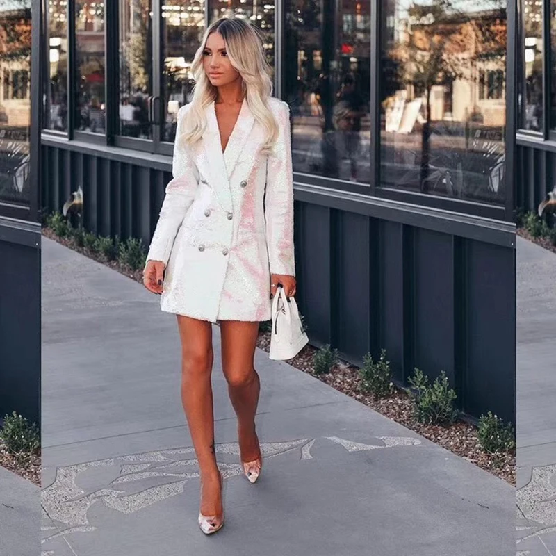 Новое поступление 2019 модная коллекция разноцветное блестящее платье с блестками