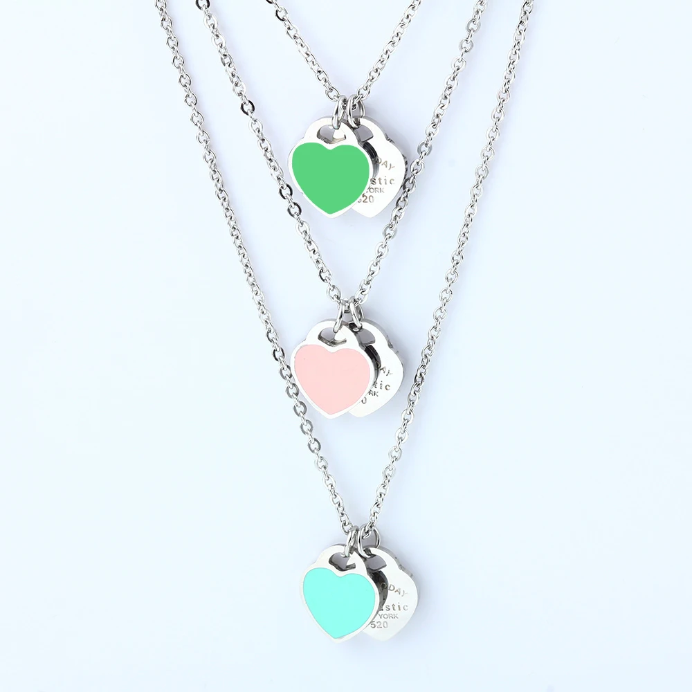 Она Вейер с подвеской в форме сердца для женщин ожерелье из нержавеющей стали