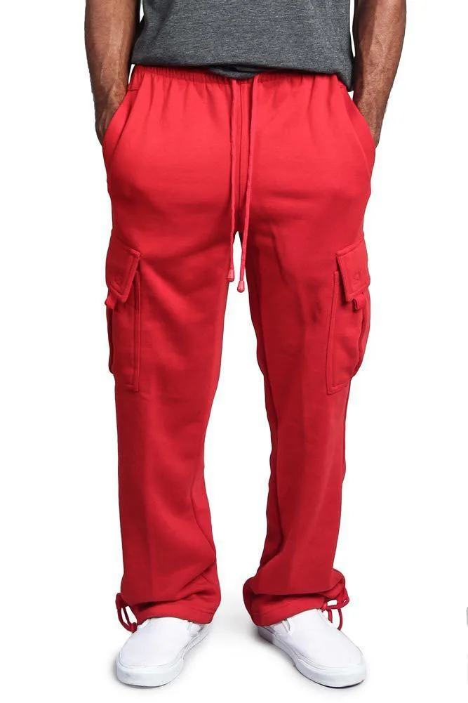 Men stacked sweatpants Clearance