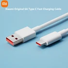 Оригинальный кабель для быстрой зарядки Xiaomi 6A Turbo, кабель типа C для Mi11 10 10T Pro 5G M3 X3 NFC Redmi Note 10 K40 Pro, кабель типа C