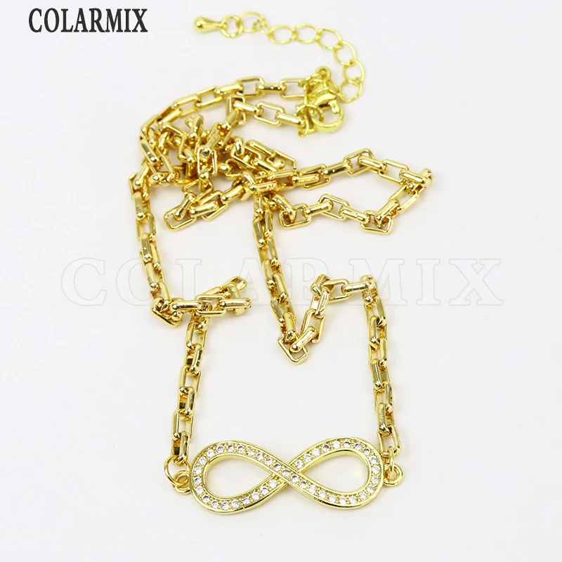 3 Pcs Zircom Pendant necklace Handmade 18k gold Plated Gold jewelry 7697 | Украшения и аксессуары