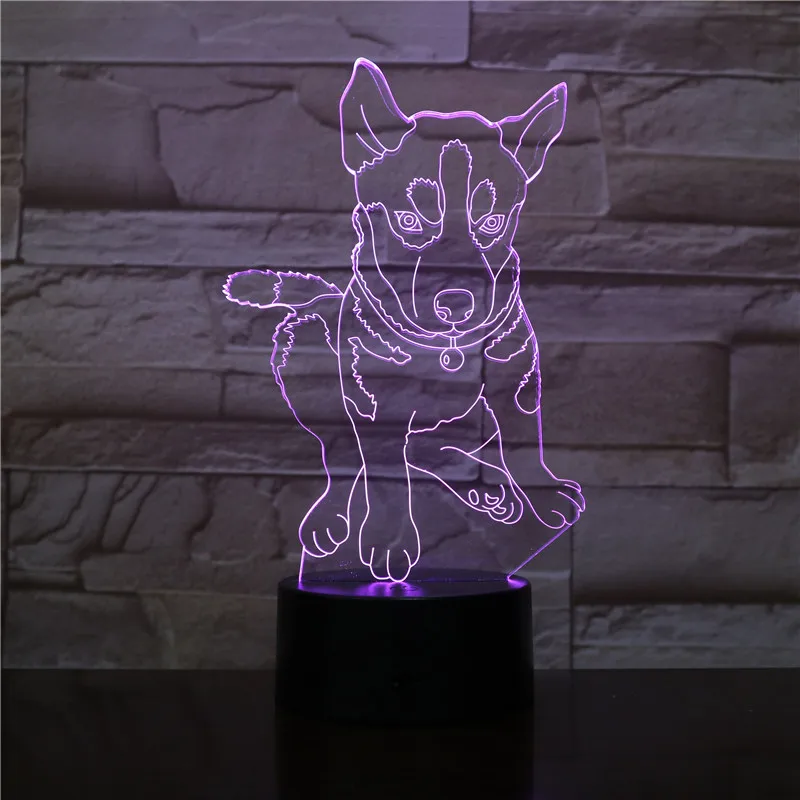 Домашний креативный стерео 3D ночной Светильник новинка светодиодная лампа с Usb