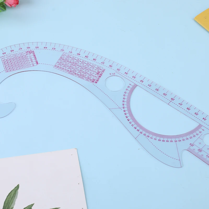 LMDZ 5PCS Sewing French Curve Ruler Measure Multi-function Fashion Design Rulers for Fabric Cutting Template Metric |