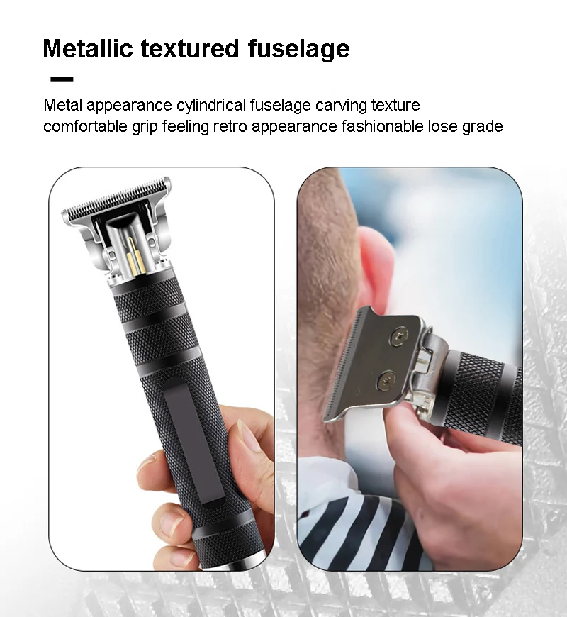 

Portable wireless hair clipper set Bald Head Hair Clipper Trimmer Shaving T-type external Haircut trimmer Machine