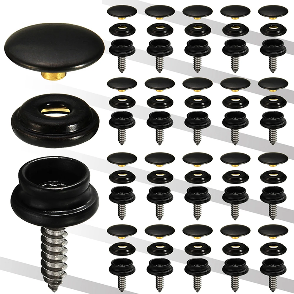 

Marine Snap Fastener Self-Tapping 150PC Snap Button Cover Home Improvement