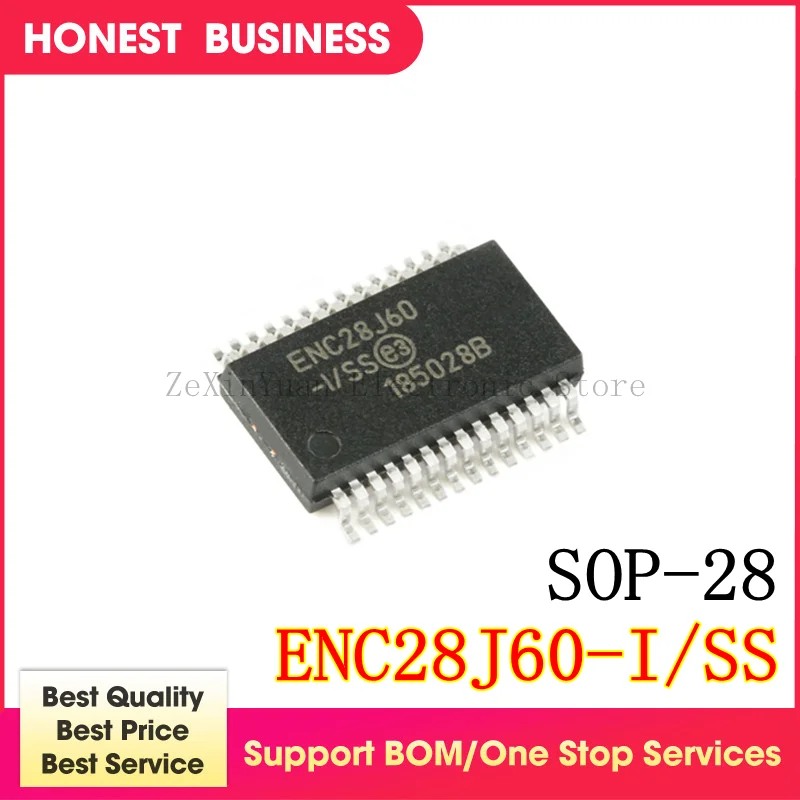 

5PCS ENC28J60-I/SO ENC28J60-1/SO ENC28J60 I/SO ENC28J60-I/SS ENC28J60-1/SS ENC28J60 SOP28 SOP-28 IC
