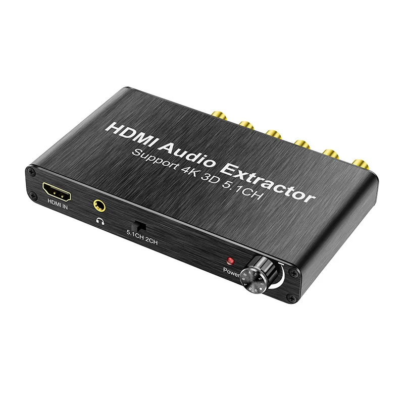 Фото Аудиоэкстрактор 5 1 каналов HDMI коаксиальный/RCA 3D преобразователь для 4K