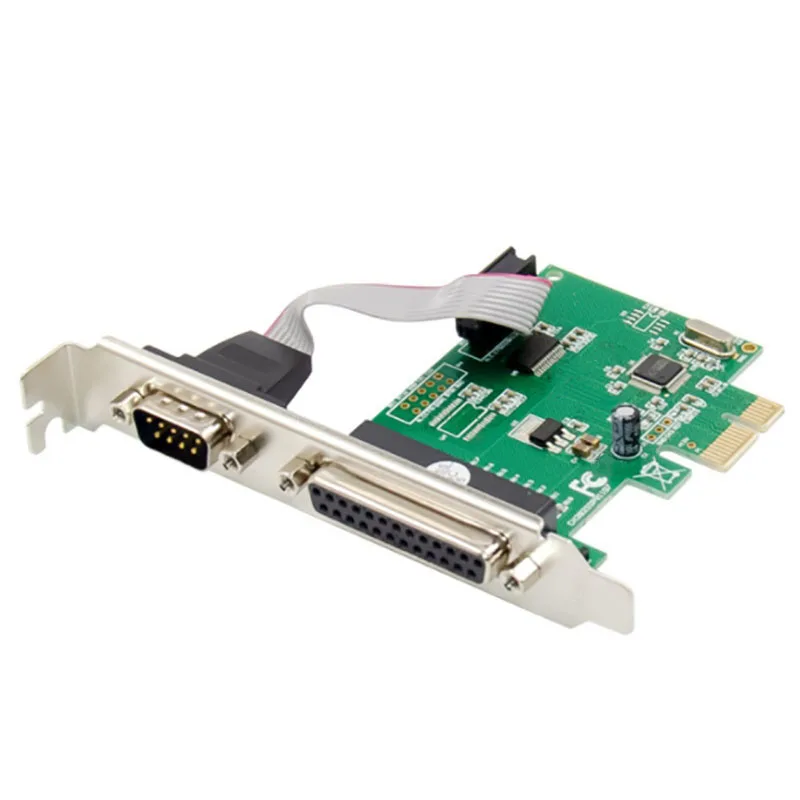 

PCI-E CH382L 1S1P Serial-Parallel Combination Control Card RS-232 LPT Multi-Serial Port Expansion Card for PC