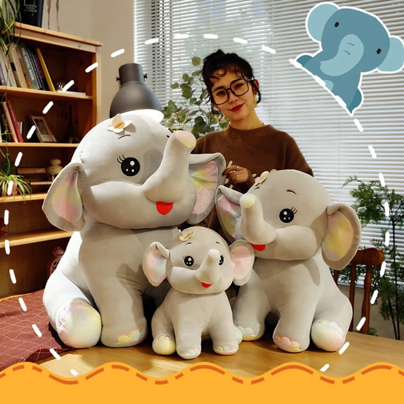 

50cm/20in Plush Doll Stuffed Animal Elephant Toy Soft Comfortable Sleeping Doll Early Education Toy Home Decor Baby Gift