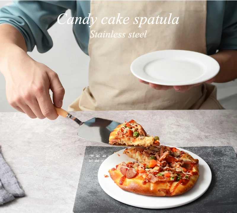 Лопатка для торта нож из нержавеющей стали с керамической ручкой